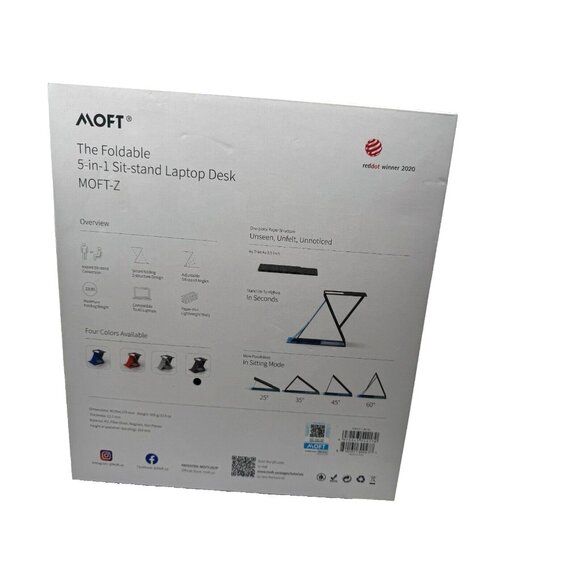 MOFT MOFT-Z Foldable 5-in-1 Sit-Stand Laptop Desk, Black - Picture 17 of 17